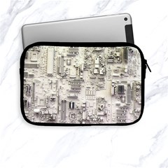 White Technology Circuit Board Electronic Computer Apple Ipad Mini Zipper Cases by BangZart