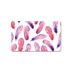 Watercolor Pattern With Feathers Magnet (name Card) by BangZart