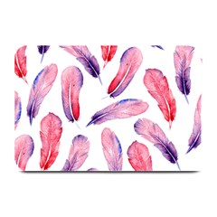 Watercolor Pattern With Feathers Plate Mats by BangZart