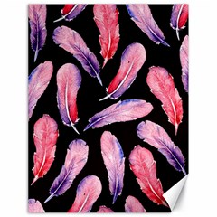 Watercolor Pattern With Feathers Canvas 18  X 24   by BangZart