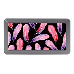 Watercolor Pattern With Feathers Memory Card Reader (mini) by BangZart