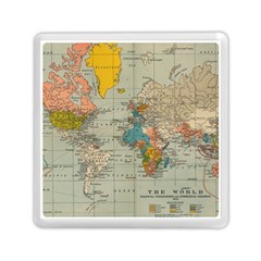 Vintage World Map Memory Card Reader (square)  by BangZart