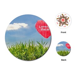 Love Concept Poster Playing Cards (round)  by dflcprints