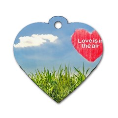 Love Concept Poster Dog Tag Heart (two Sides) by dflcprints