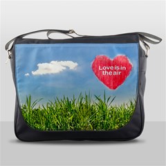 Love Concept Poster Messenger Bags by dflcprints