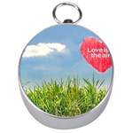 Love Concept Poster Silver Compasses Front