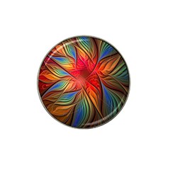 Vintage Colors Flower Petals Spiral Abstract Hat Clip Ball Marker (4 Pack) by BangZart