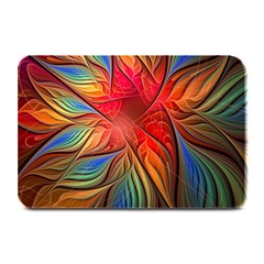 Vintage Colors Flower Petals Spiral Abstract Plate Mats by BangZart