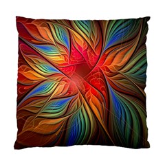 Vintage Colors Flower Petals Spiral Abstract Standard Cushion Case (one Side) by BangZart