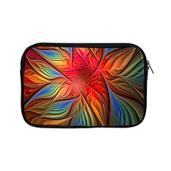 Vintage Colors Flower Petals Spiral Abstract Apple Ipad Mini Zipper Cases by BangZart