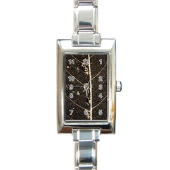 Vein Skeleton Of Leaf Rectangle Italian Charm Watch by BangZart