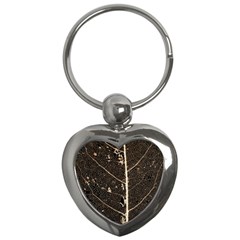 Vein Skeleton Of Leaf Key Chains (heart)  by BangZart