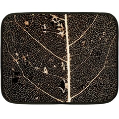 Vein Skeleton Of Leaf Double Sided Fleece Blanket (mini)  by BangZart