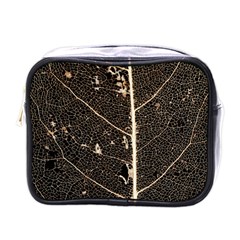 Vein Skeleton Of Leaf Mini Toiletries Bags by BangZart