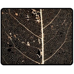 Vein Skeleton Of Leaf Fleece Blanket (medium)  by BangZart