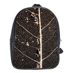 Vein Skeleton Of Leaf School Bags (xl)  by BangZart