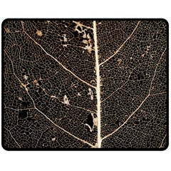 Vein Skeleton Of Leaf Double Sided Fleece Blanket (medium)  by BangZart