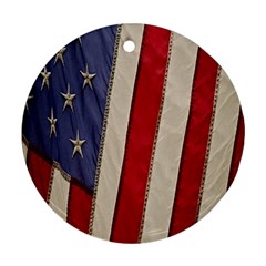 Usa Flag Ornament (round) by BangZart