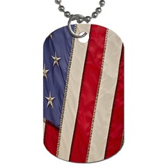 Usa Flag Dog Tag (two Sides)