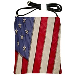 Usa Flag Shoulder Sling Bags by BangZart