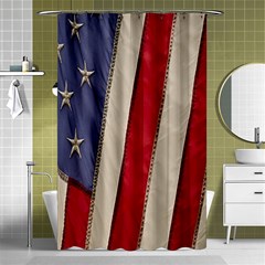 Usa Flag Shower Curtain 48  X 72  (small)  by BangZart