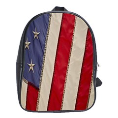 Usa Flag School Bags (xl)  by BangZart