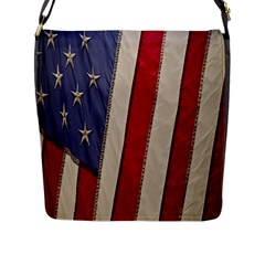 Usa Flag Flap Messenger Bag (l)  by BangZart