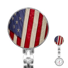 Usa Flag Stainless Steel Nurses Watch by BangZart