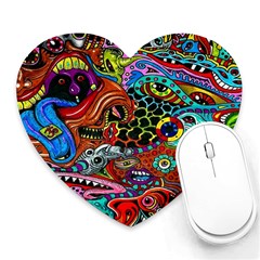 Vector Art Pattern Heart Mousepads by BangZart