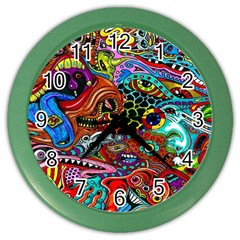 Vector Art Pattern Color Wall Clocks by BangZart