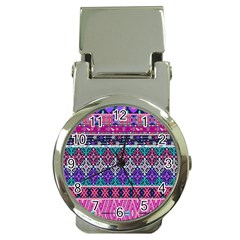 Tribal Seamless Aztec Pattern Money Clip Watches by BangZart