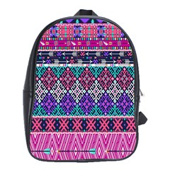 Tribal Seamless Aztec Pattern School Bags (xl)  by BangZart