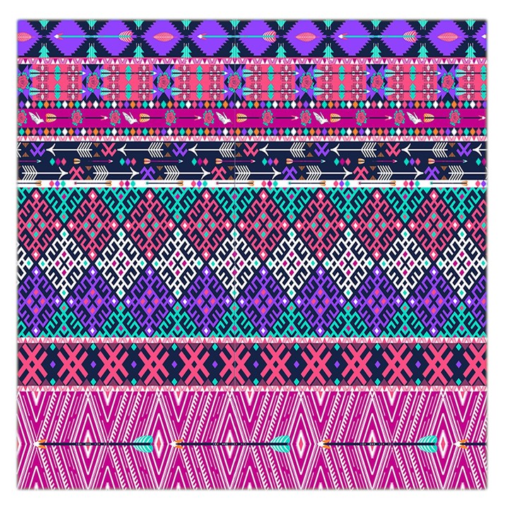 Tribal Seamless Aztec Pattern Large Satin Scarf (Square)