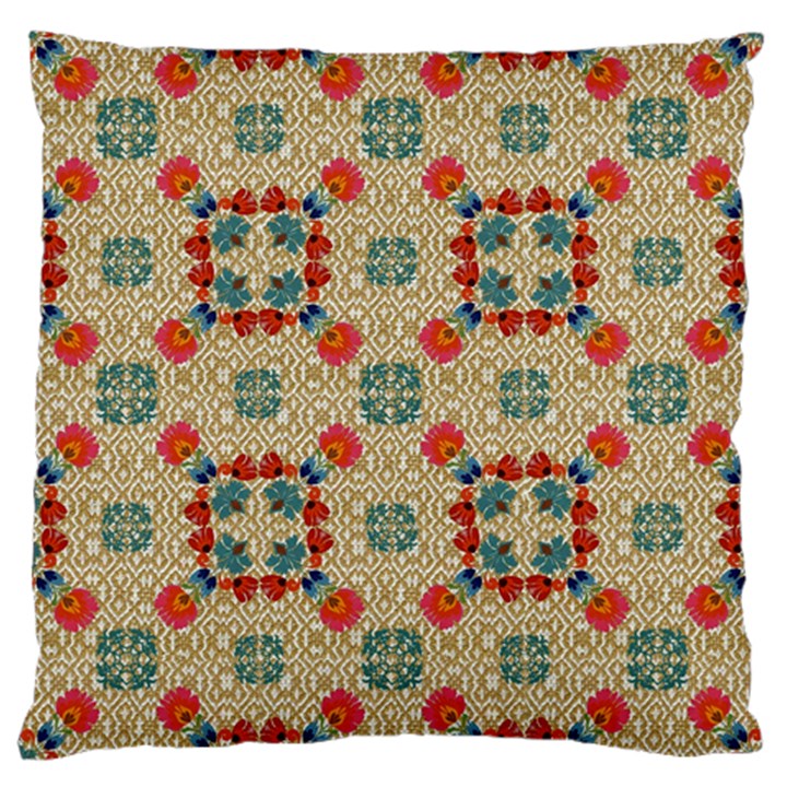 Traditional Scandinavian Pattern Large Cushion Case (One Side)