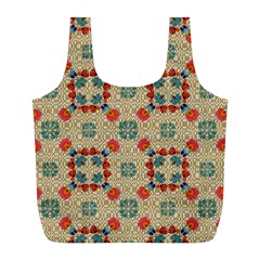 Traditional Scandinavian Pattern Full Print Recycle Bags (l)  by BangZart