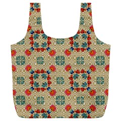 Traditional Scandinavian Pattern Full Print Recycle Bags (l)  by BangZart