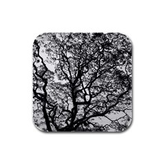 Tree Fractal Rubber Square Coaster (4 Pack)  by BangZart