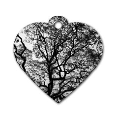 Tree Fractal Dog Tag Heart (one Side) by BangZart