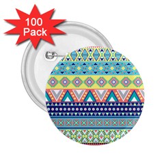 Tribal Print 2 25  Buttons (100 Pack)  by BangZart