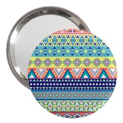 Tribal Print 3  Handbag Mirrors by BangZart