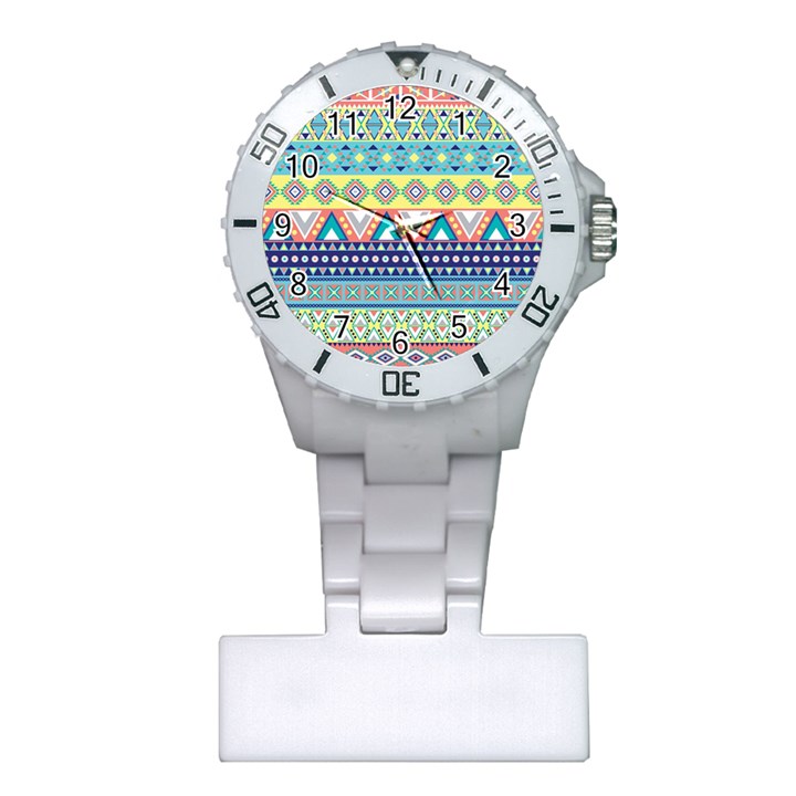 Tribal Print Plastic Nurses Watch