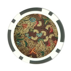 Traditional Batik Art Pattern Poker Chip Card Guard by BangZart