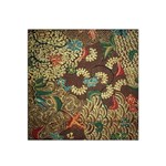 Traditional Batik Art Pattern Satin Bandana Scarf Front