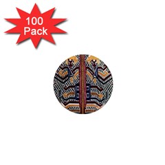 Traditional Batik Indonesia Pattern 1  Mini Magnets (100 Pack)  by BangZart