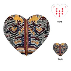 Traditional Batik Indonesia Pattern Playing Cards (heart)  by BangZart