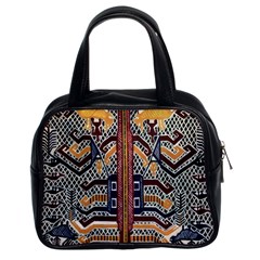 Traditional Batik Indonesia Pattern Classic Handbags (2 Sides) by BangZart