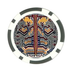 Traditional Batik Indonesia Pattern Poker Chip Card Guard (10 Pack) by BangZart