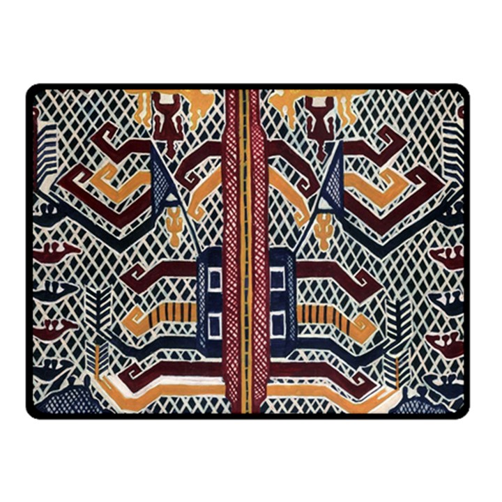 Traditional Batik Indonesia Pattern Fleece Blanket (Small)