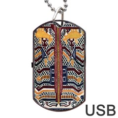 Traditional Batik Indonesia Pattern Dog Tag Usb Flash (one Side) by BangZart