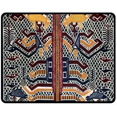 Traditional Batik Indonesia Pattern Double Sided Fleece Blanket (medium)  by BangZart